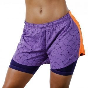 Craft Focus 2-In-1 Shorts Juoksushortsit Lila / Oranssi