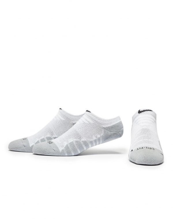 Nike No Show Running Socks Juoksusukat Valkoinen 3-Pakkaus