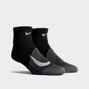 Nike Running Elite Lightweight Quarter Juoksusukat Musta